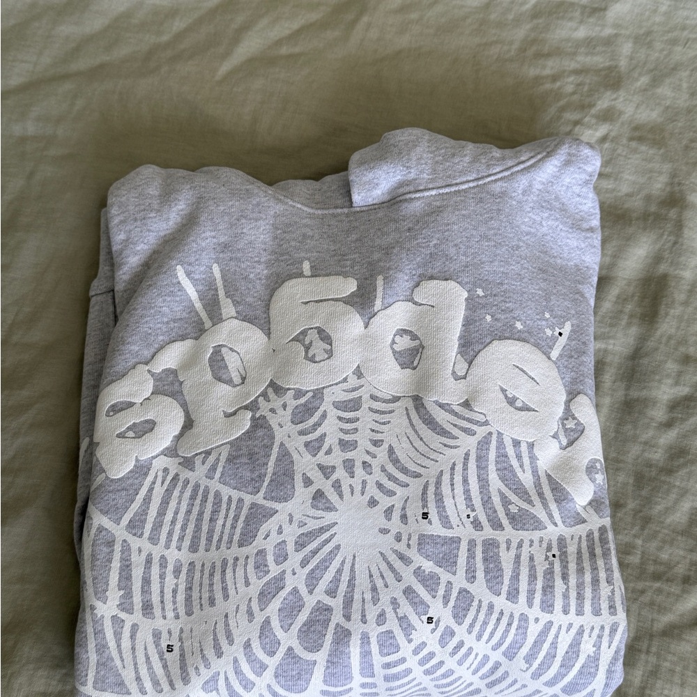 Sp5der Spider OG Web Hoodie in Gray